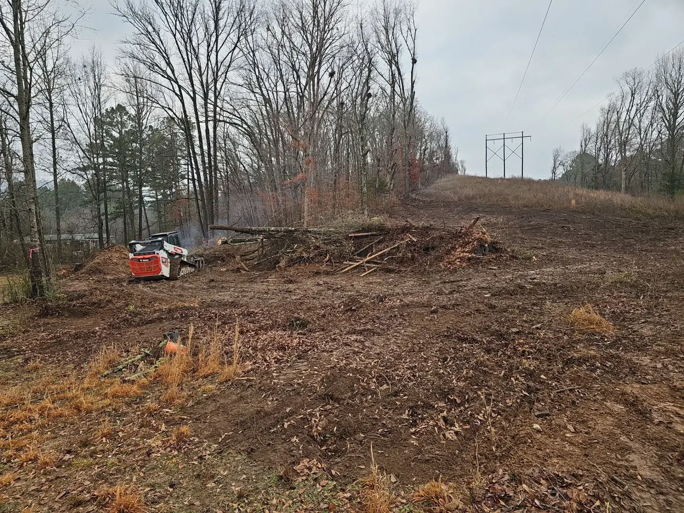 Cleared acreage after reclamation